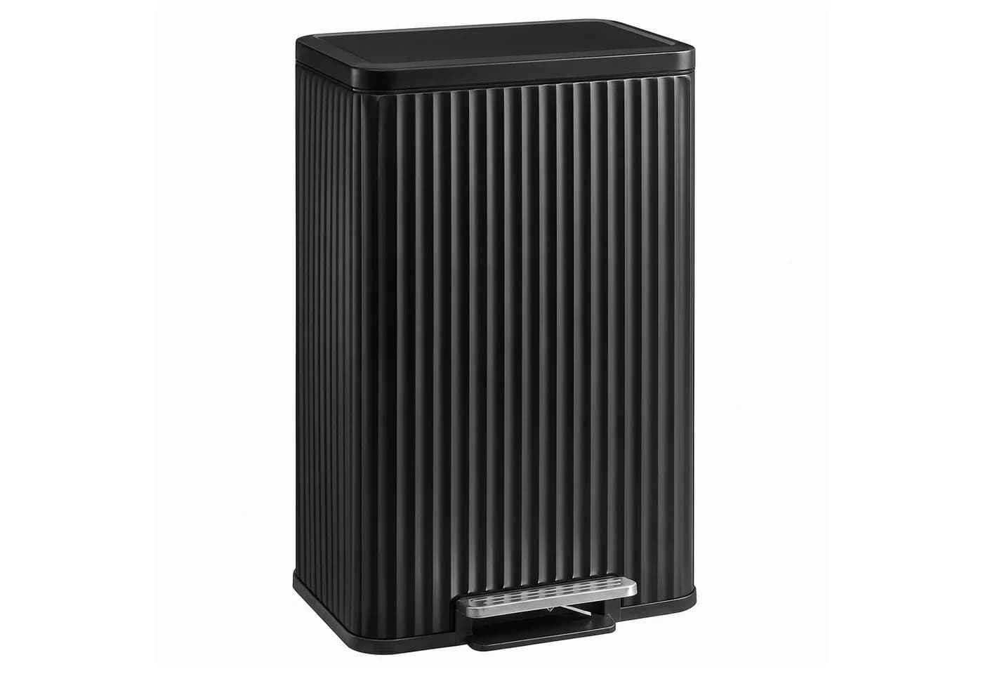 SONGMICS Abfalleimer 50L Stahl Softclose Treppedal - Bild 2