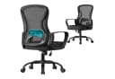SONGMICS Bürostuhl Ergonomisch mit Lendenstütze Tintenschwarz Bild 2