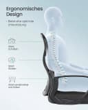 SONGMICS Bürostuhl Ergonomisch mit Lendenstütze Tintenschwarz Bild 4