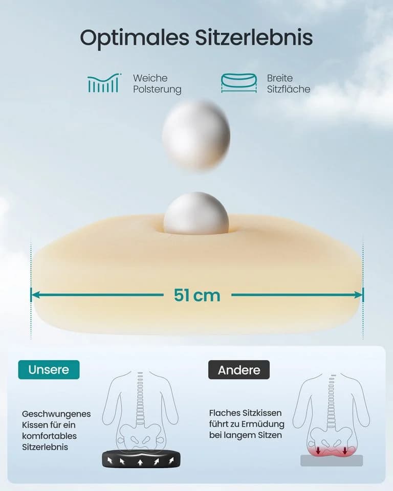 SONGMICS Bürostuhl Ergonomisch mit Lendenstütze Tintenschwarz - Bild 5