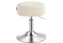 VASAGLE Barhocker Schminktisch Drehhocker 360° PU Weiß Bild 2