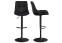 Stilvoller Barhocker in Schwarz Bild 2