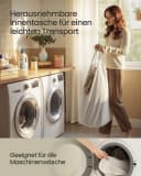 SONGMICS Wäschekorb mit Deckel 90 L Bambus faltbar Bild 4