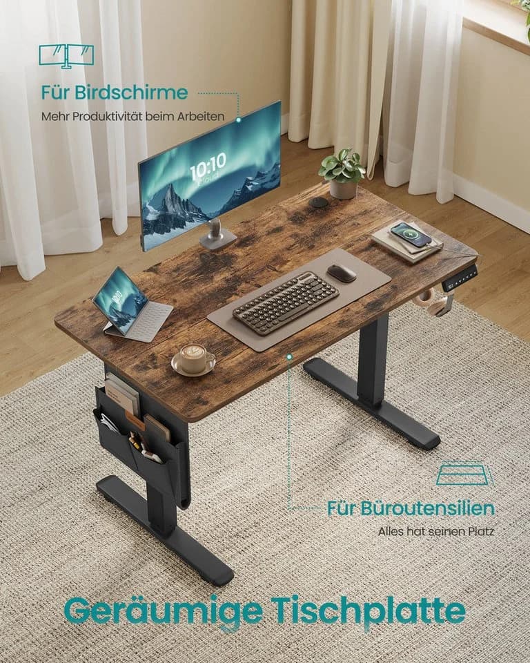 SONGMICS Schreibtisch Höhenverstellbarer elektrisch 180 cm - Bild 4