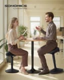 SONGMICS Arbeitshocker Stehhocker 360° neigbar Schreibtischstuhl Anti-Rutsch Bild 1