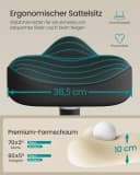 SONGMICS Arbeitshocker Stehhocker 360° neigbar Schreibtischstuhl Anti-Rutsch Bild 5
