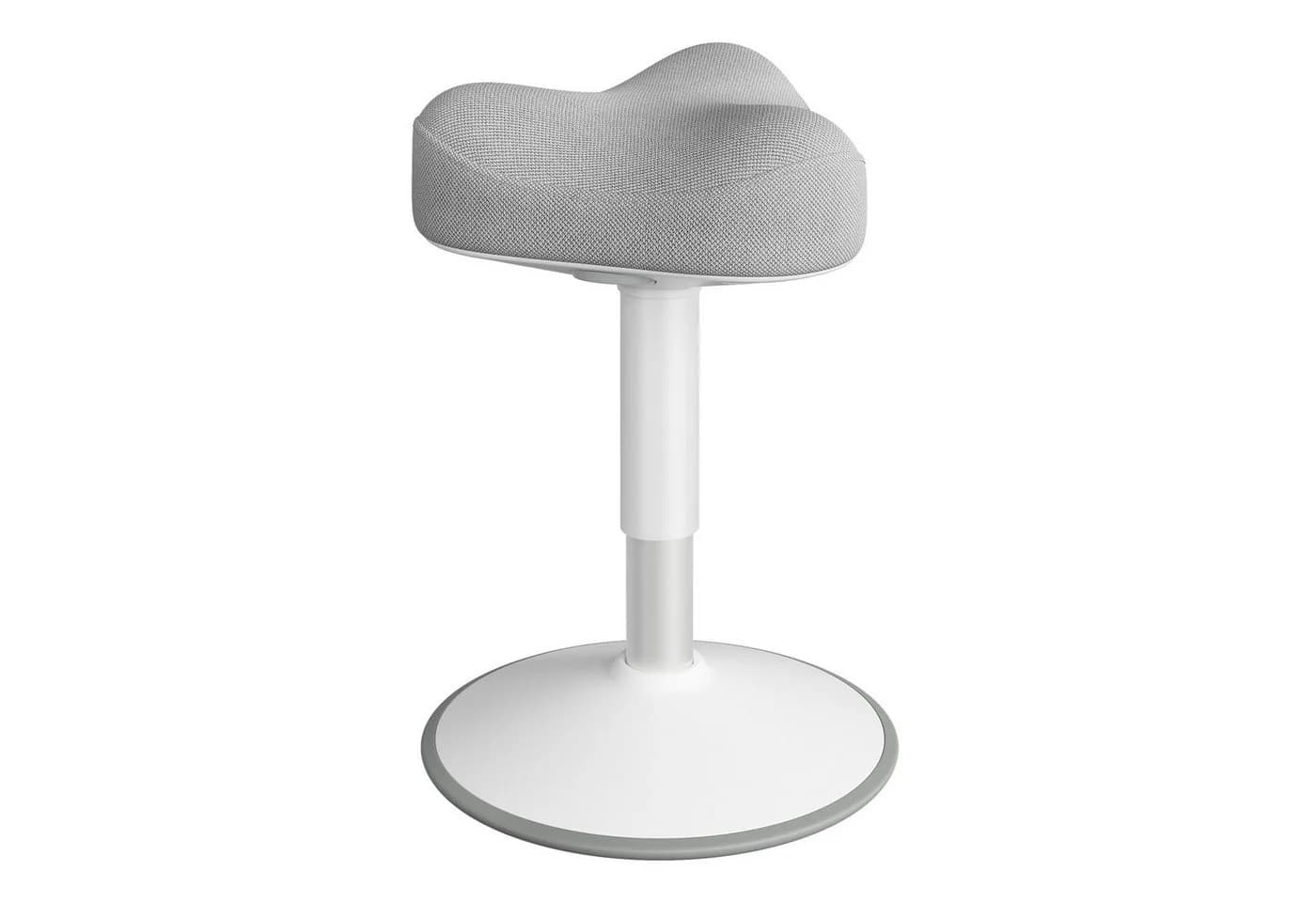 SONGMICS Arbeitshocker Stehhocker 360° neigbar Schreibtischstuhl Anti-Rutsch Grau - Bild 2