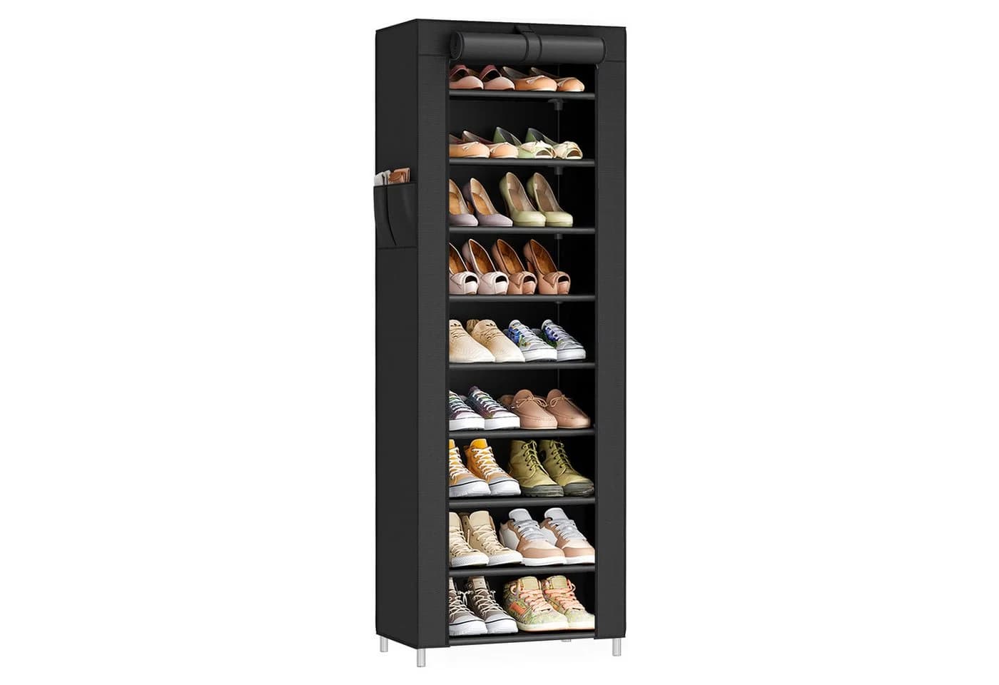 SONGMICS Schuhregal Schuhschrank 10 Ebenen für bis zu 20/40 Paar Schuhe - Bild 2