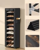 SONGMICS Schuhregal Schuhschrank 10 Ebenen für bis zu 20/40 Paar Schuhe Bild 5
