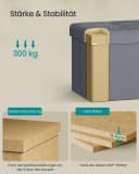 SONGMICS Sitzbank Sitztruhe Schiefergrau Bild 4