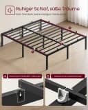 VASAGLE Bettgestell Metallbett Rahmen Bild 3