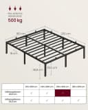 VASAGLE Bettgestell Metallbett Rahmen Bild 5