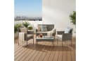 SONGMICS Gartenlounge-Set 4-tlg. Grau Polyrattan Bild 1