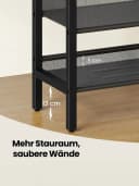 VASAGLE Schuhbank 3 Ebenen Industrie-Stil Bild 4