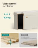 SONGMICS Sitzbank mit Stauraum und Aufbewahrungsbox Bild 5
