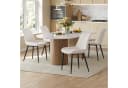 SONGMICS Esszimmerstuhl Set 4 St. Beige/Schwarz Polsterstuhl Bild 2