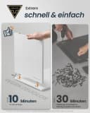 SONGMICS HOME Spiegelschrank Badezimmerschrank Toolless-Technologie Bild 4