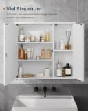 SONGMICS HOME Spiegelschrank Badezimmerschrank Toolless-Technologie Bild 5