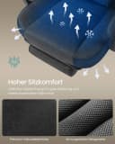 SONGMICS Gaming-Stuhl Schwarz Ergonomisch mit Fußstütze Bild 3