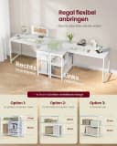 VASAGLE Eckschreibtisch L-Form Bürotisch mit Stauraum Bild 4