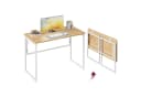 VASAGLE Schreibtisch Klapptisch, kleiner Schreibtisch klappbar, Computertisch, Tischplatte aus einem Stück, abgerundete Ecken, Tisch Bild 2
