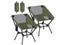 SONGMICS Campingstuhl höhenverstellbar Klappstuhl Braun 2er Set Bild 2
