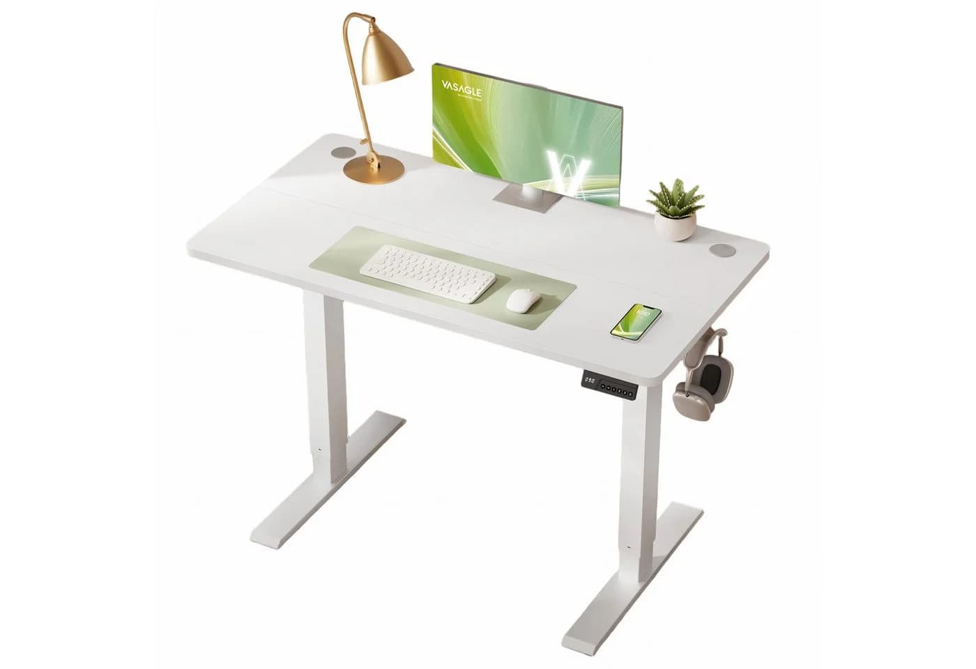 VASAGLE Höhenverstellbarer Schreibtisch Stehtisch Computertisch - Bild 2