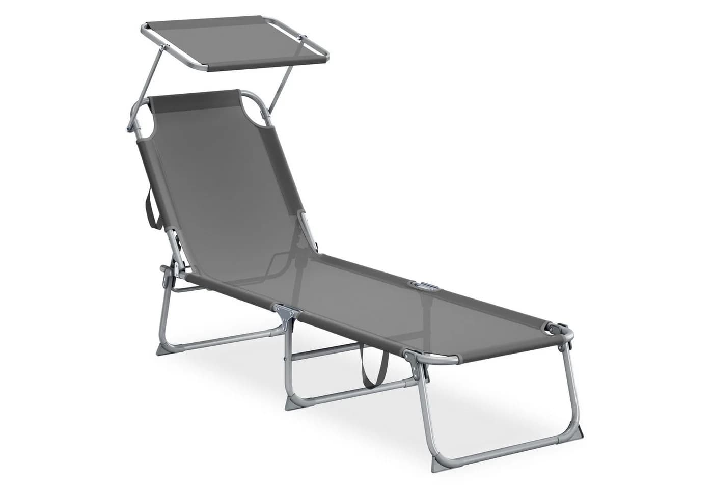 SONGMICS Gartenliege Klappbar Verstellbare Sonnenblende - Bild 2