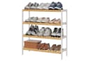 SONGMICS Schuhregal Bambus Standregal Bild 2