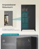 SONGMICS Aktenschrank Metallschrank 5 Fächer abschließbar Bild 4