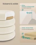 SONGMICS Sitzhocker Schminktisch-Hocker Creme Bild 4