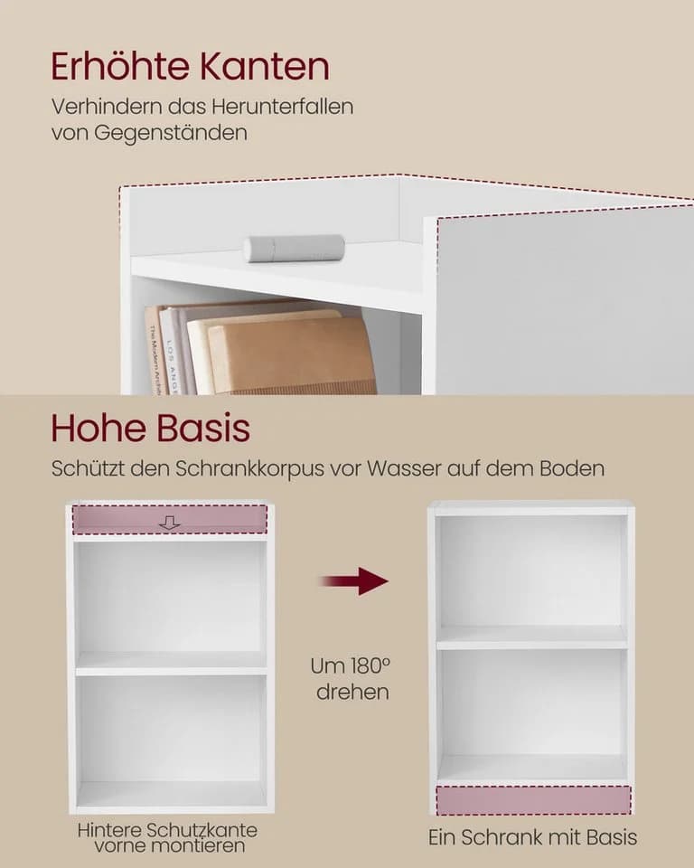 VASAGLE Nachttisch Beistelltisch mit flexibler Ablage - Bild 3