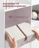VASAGLE Bücherregal mit Türen Weiß Bild 4