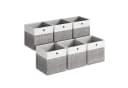 SONGMICS Aufbewahrungsbox 6er Set Weiß-Grau Bild 2