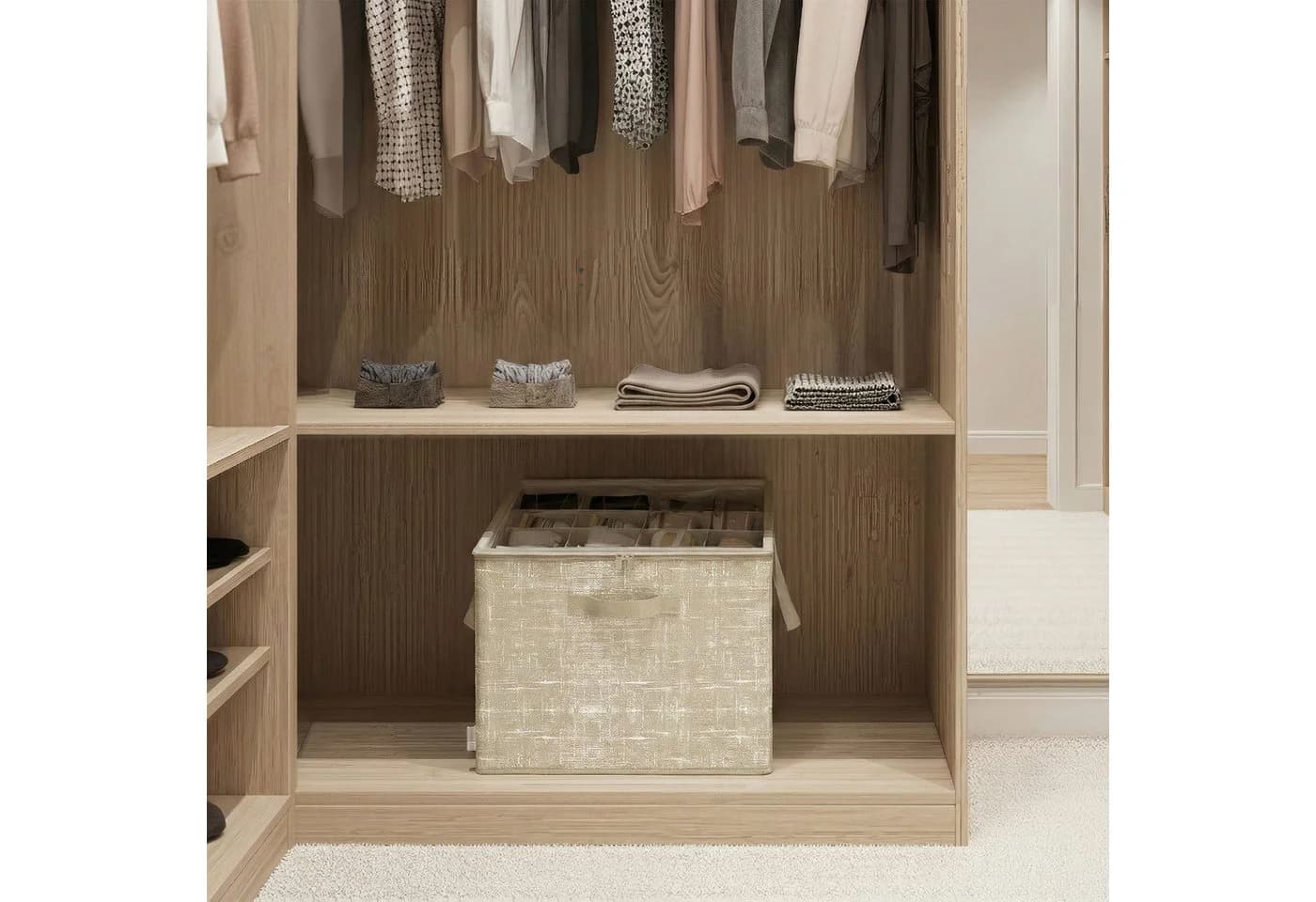 SONGMICS Aufbewahrungsbox Schuhbox für bis zu 16 Paar Schuhe - Bild 4