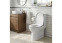 SONGMICS WC-Sitz Absenkautomatik, Toilettendeckel, belastbar mit 300 kg, Griff, PP-Kunststoff, einfache Montage Bild 5
