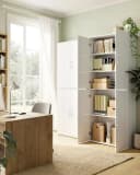 SONGMICS Aktenschrank Mehrzweckschrank Weiß 5 Ablagen Bild 1