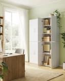 SONGMICS Aktenschrank Mehrzweckschrank Weiß 5 Ablagen Bild 1