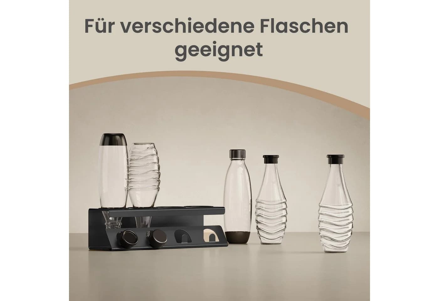 SONGMICS Trockenständer für 3/4 Flaschen Tintenschwarz - Bild 5