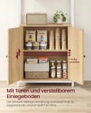 VASAGLE Bücherregal 6 Ebenen Goldeichenfarbe-Mattweiß Bild 4