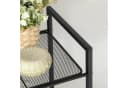 SONGMICS Standregal Badezimmerregal aus Metall Küchenregal Badregal Pflanzenregal Schwarz Bild 5