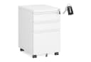 SONGMICS Rollcontainer Aktenschrank 3 Schubladen Stahl Mattschwarz Bild 2