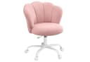 SONGMICS Bürostuhl drehbar Schminktischstuhl Fleece Rosa Bild 2