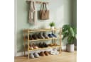 SONGMICS Bambus Schuhregal 3 Ebenen stapelbar Bild 1