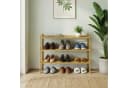 SONGMICS Bambus Schuhregal 3 Ebenen stapelbar Bild 3