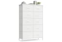 SONGMICS Kommode Aufbewahrungsschrank Stahl MDF Vliesstoff Bild 2