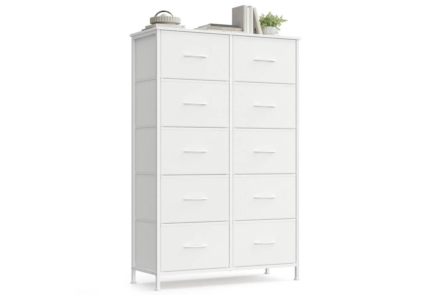 SONGMICS Kommode Aufbewahrungsschrank Stahl MDF Vliesstoff - Bild 2