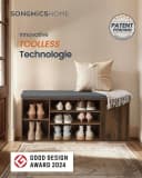 SONGMICS HOME Schuhbank mit Stauraum und Sitzkissen Bild 1