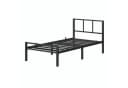 VASAGLE Metallbett Einzelbett mit Kopfteil und Lattenrost Bild 4