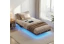 VASAGLE Bettgestell Schwarz mit LED-Beleuchtung und USB-C-Anschluss Bild 2